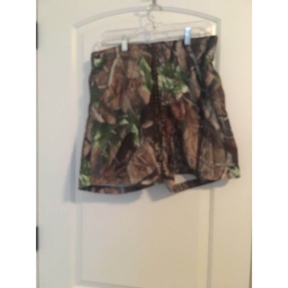 Realtree Hardwoods Men's Swim Shorts with Mesh Lining Size Medium Camouflage